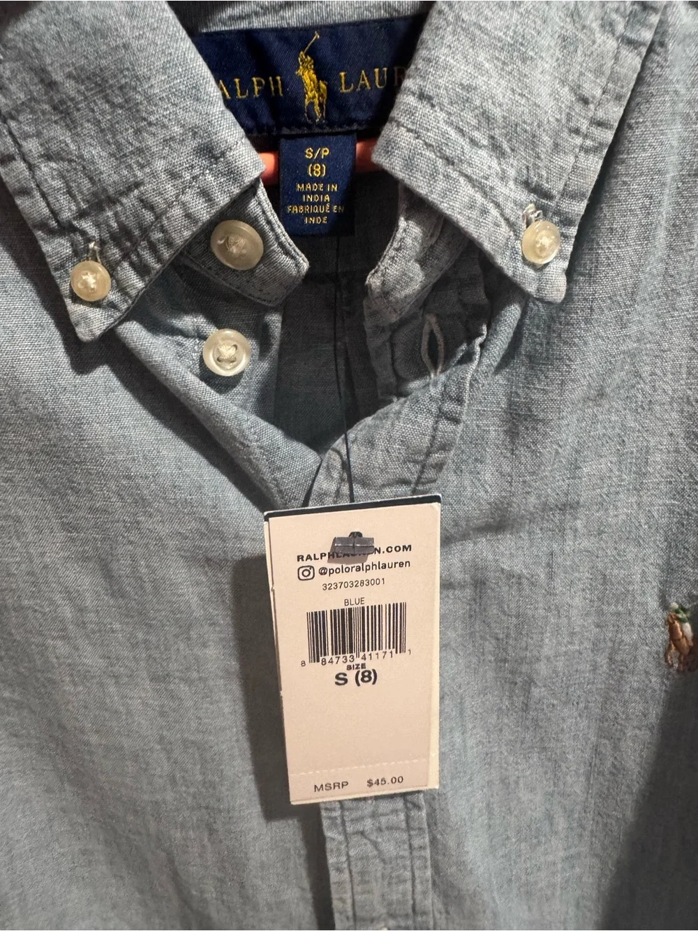 Polo by Ralph Lauren Light Blue Button-Down Oxford Shirt - boys